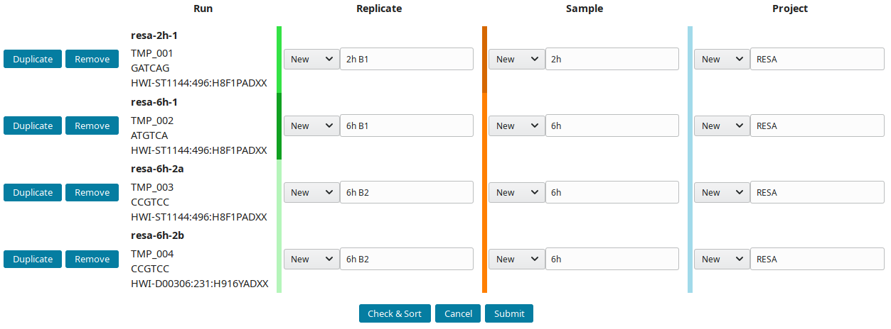 Assign labels